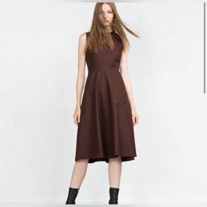 Zara Wool Blend Midi Dress